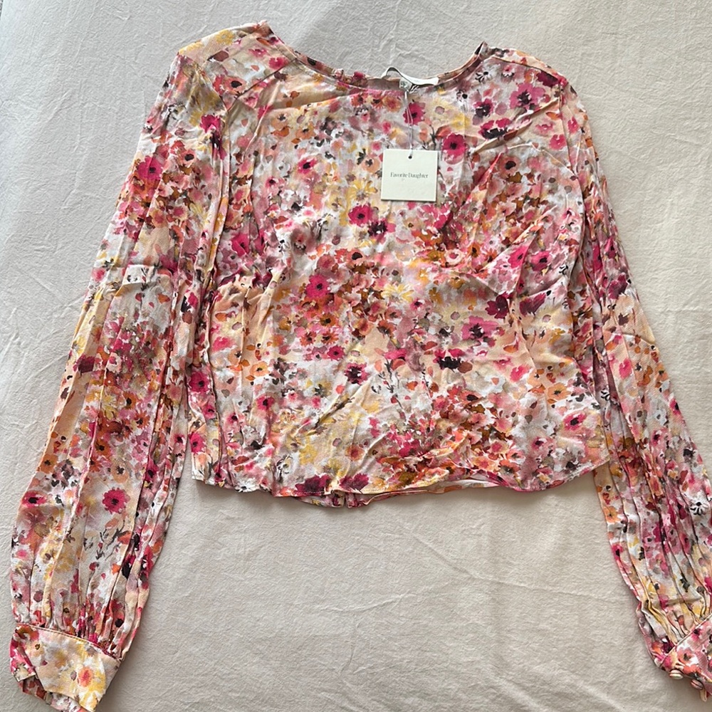 Floral Long Sleeve Women's Top